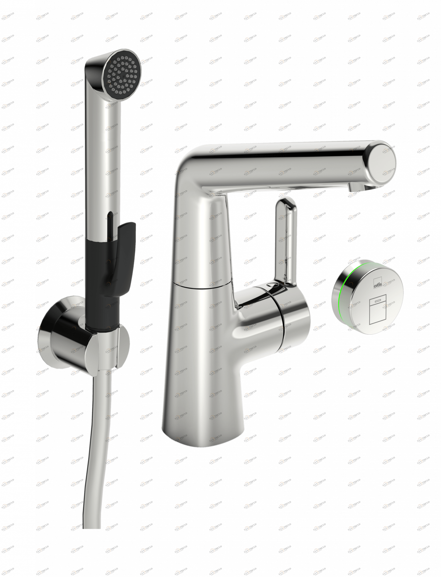 Oras 3009F Смеситель для умывальника с клапаном, 3 V 3009F Inspera Хром 