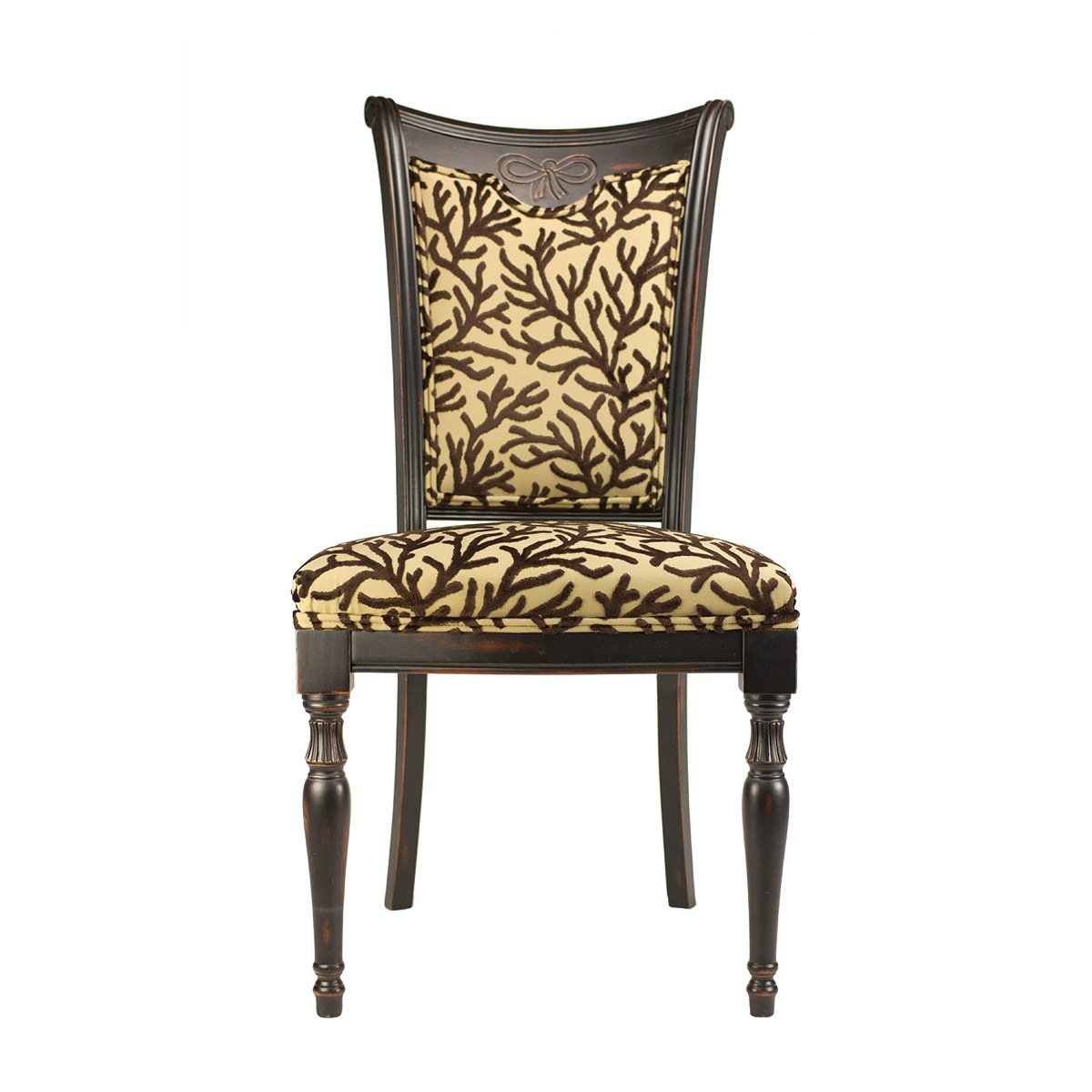 Стул обеденный с фигурными ножками Silleria от Schuller SCHULLER  247320 Коричневый  - Вид №1