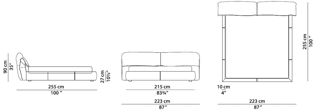 Мягкая двуспальная кровать Baxter Касабланка ARCH-00062186 - Вид №8