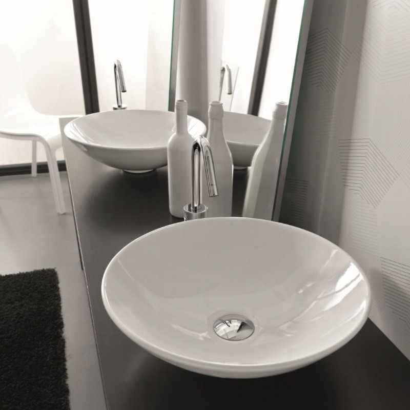 25374 Накладная раковина на столешницу  круглая Ceramica Hidra  - Вид №2