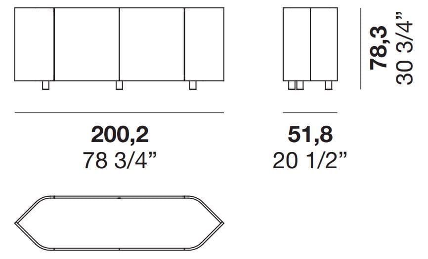 Шкаф с распашными дверями Alf DaFrè GIOBERG ARCH-00080322 - Вид №10