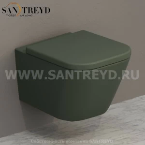 STS07FE Подвесной унитаз настенный Зеленый Ceramica Globo STONE Италия
