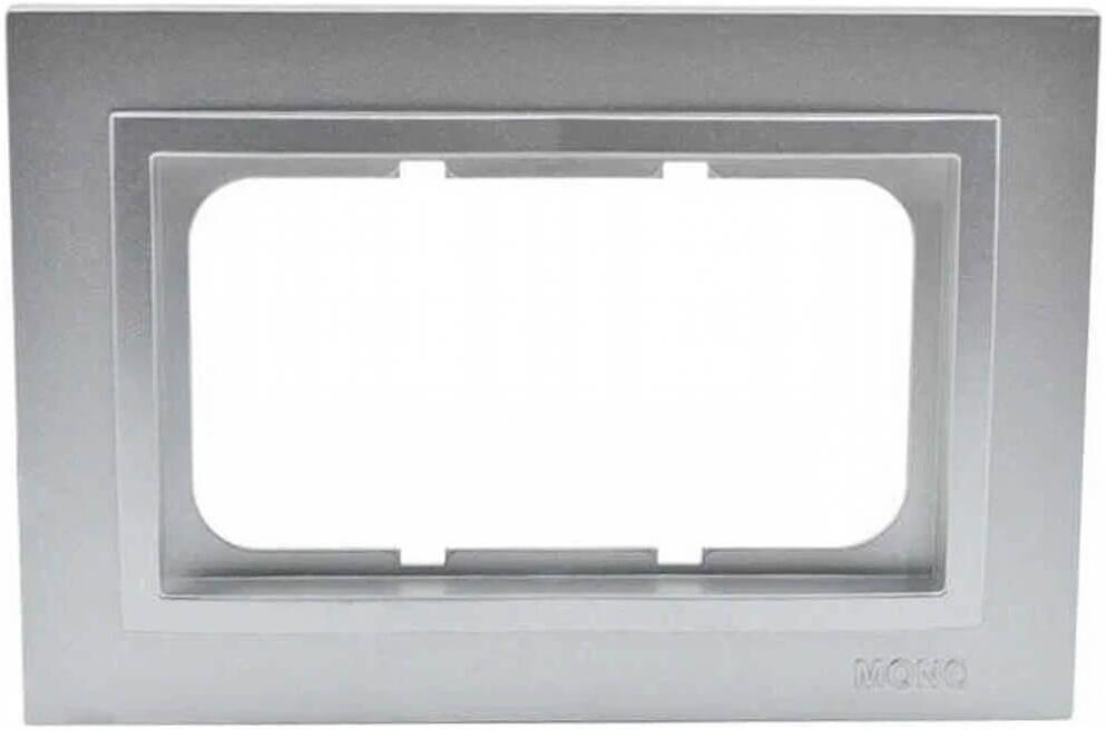 102-210000-165 Рамка двойная серебро Mono Electric Despina