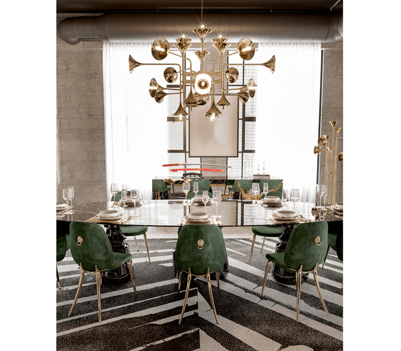 0-127 Обеденный стол Pietra oval xl nero marquina  Boca Do Lobo  - Вид №17