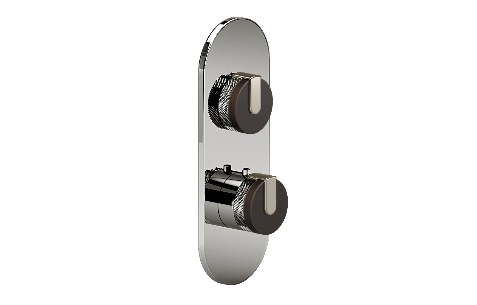 E-8026-R1OBE0-L1PN-PC-T Планка M-Series с 2 ручками - Внешняя часть GRAFF MOD+
