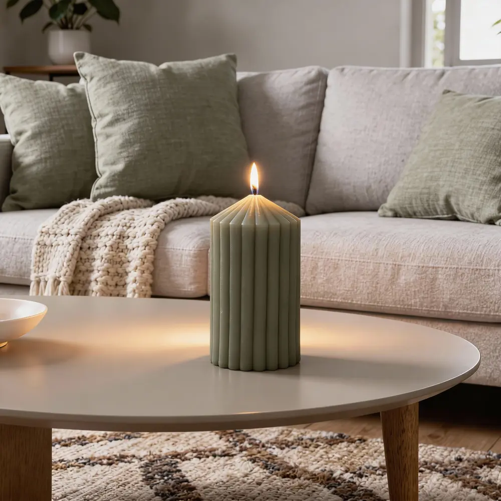 Античная свеча Грани 8 см цвет зеленый Santreyd STLM-2007646 - Вид №6