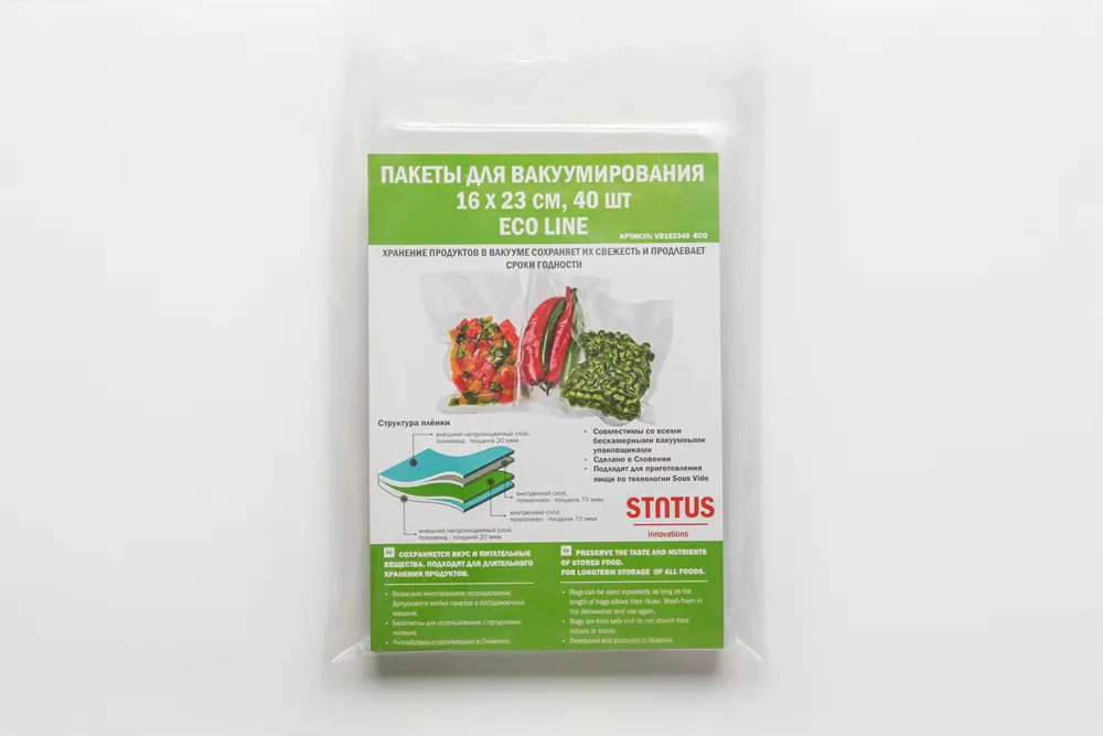 91217841 Вакуумный пакет 40 шт Status 19.5x26x2.6 см цвет прозрачный STLM-1089949