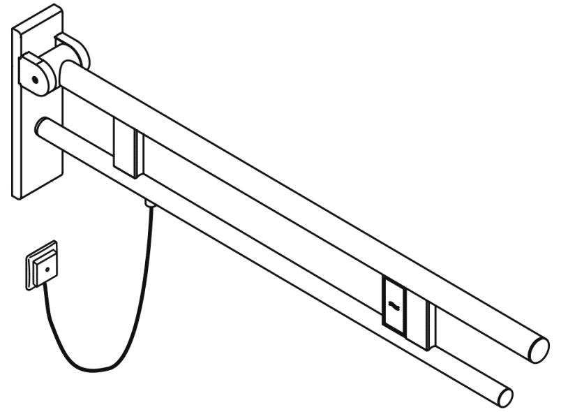 900.50.20240 Опорная рейка Duo, исполнение b HEWI Stützen  - Вид №2