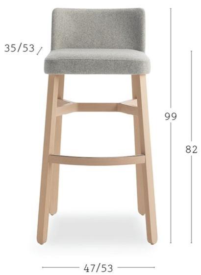 Billiani Табурет из бука Croissant sun-id-1366015 - Вид №4