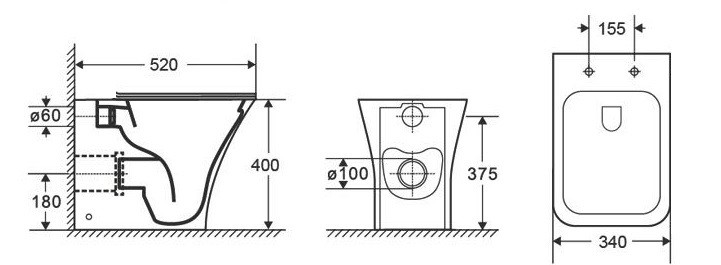 215D Унитаз приставной LAB.Space  - Вид №7