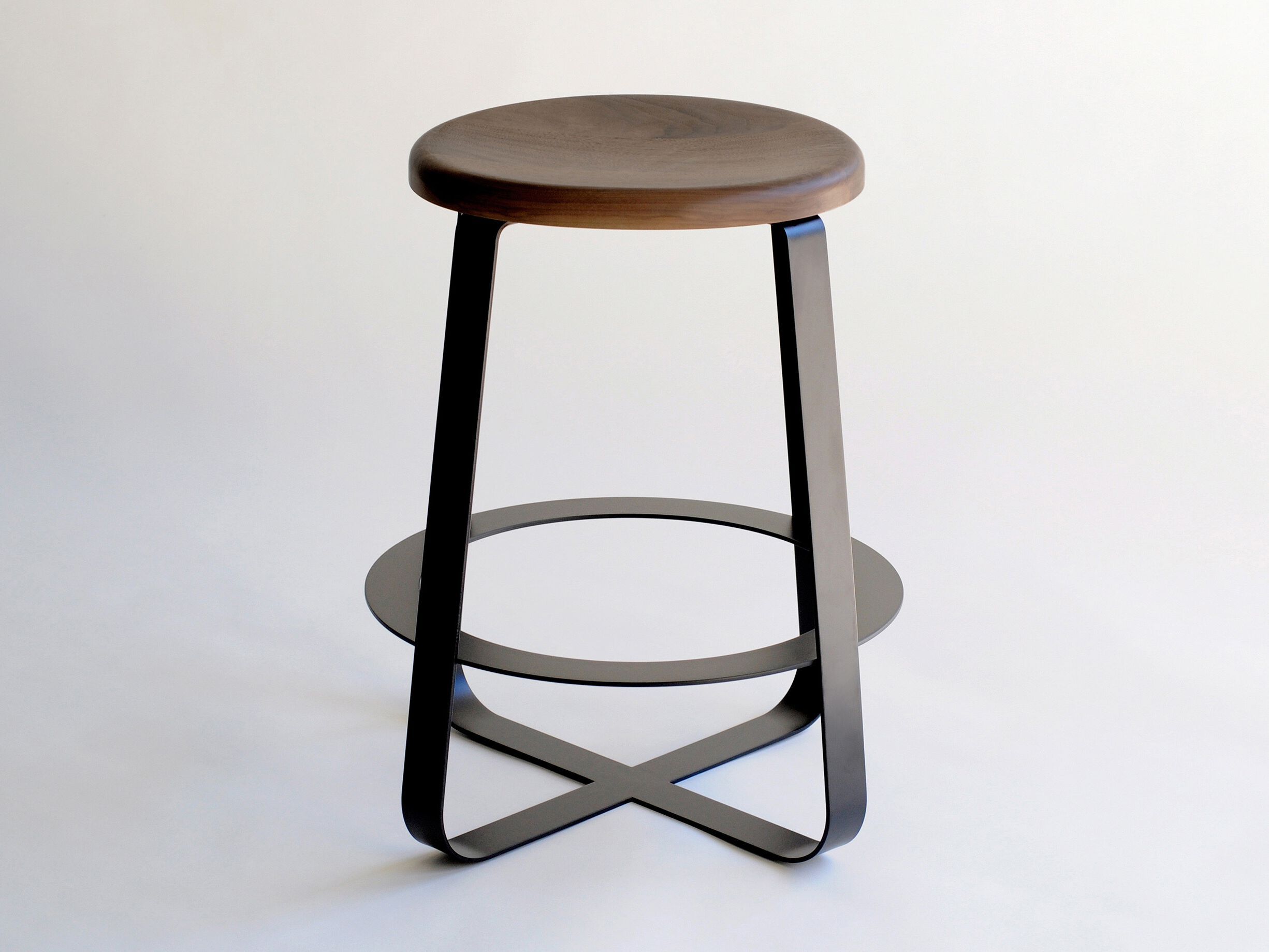 Высокий стул из металла и дерева Phase Design первые ARCH-00061194
