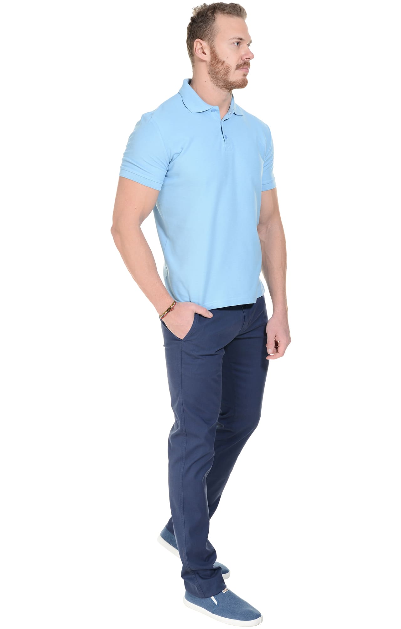 68236 Брюки  мужские blue (синие) El-Risto  Одежда для официантов  размер 54/182-188  - Вид №4