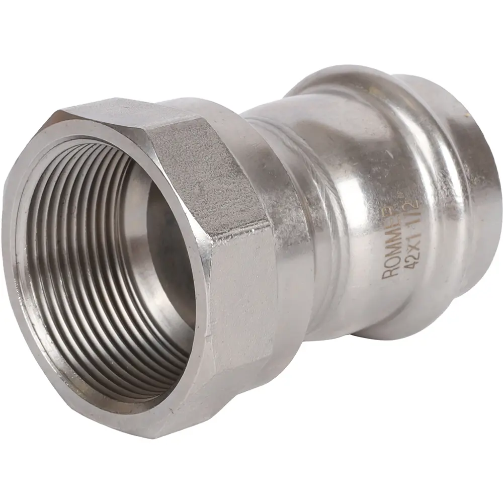 Муфта переходная Rommer 1 1/2"x42 мм ВПр-ВР нержавеющая сталь STLM-2210851