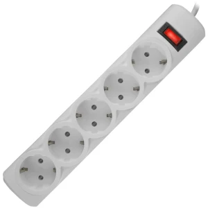 Сетевой фильтр Defender ES 5 розеток с заземлением 1.8 м 2200 Вт цвет белый