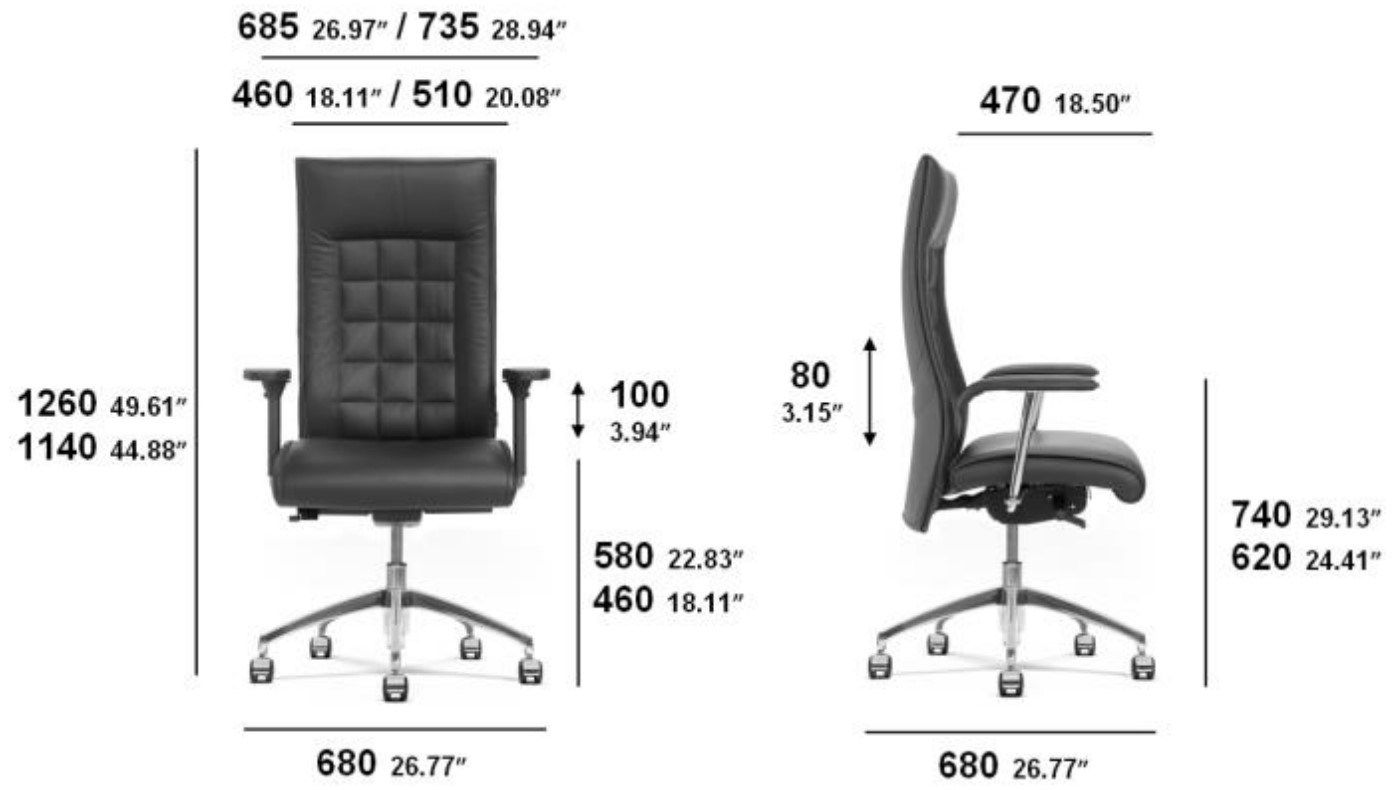 Офисное кресло с регулируемой высотой SITIA BEAUTÈ ARCH-00047434 - Вид №3