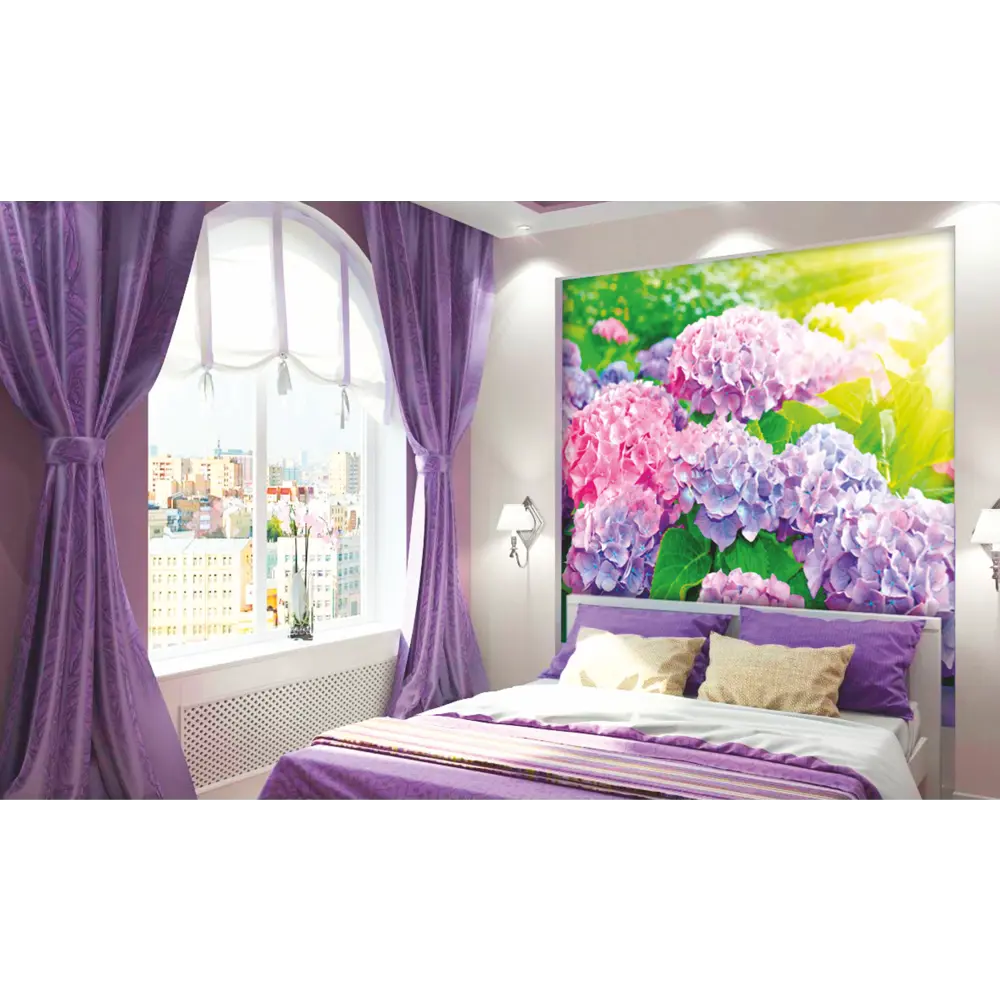 Фотообои «Гортензии» 210х200 см Симфония STLM-2162311 - Вид №2