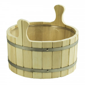 13792916 Шайка для бани 10 л с пластиковой вставкой