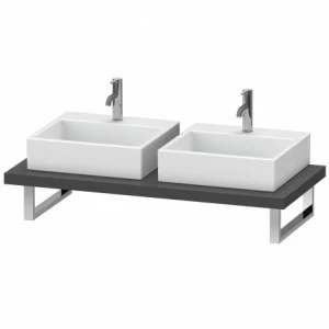 XL103C04949 Консоль для накладных раковин и встраиваемых умывальников, Толщина консоли 45 мм X-Large #XL103C 550 мм Графит матовый, декор