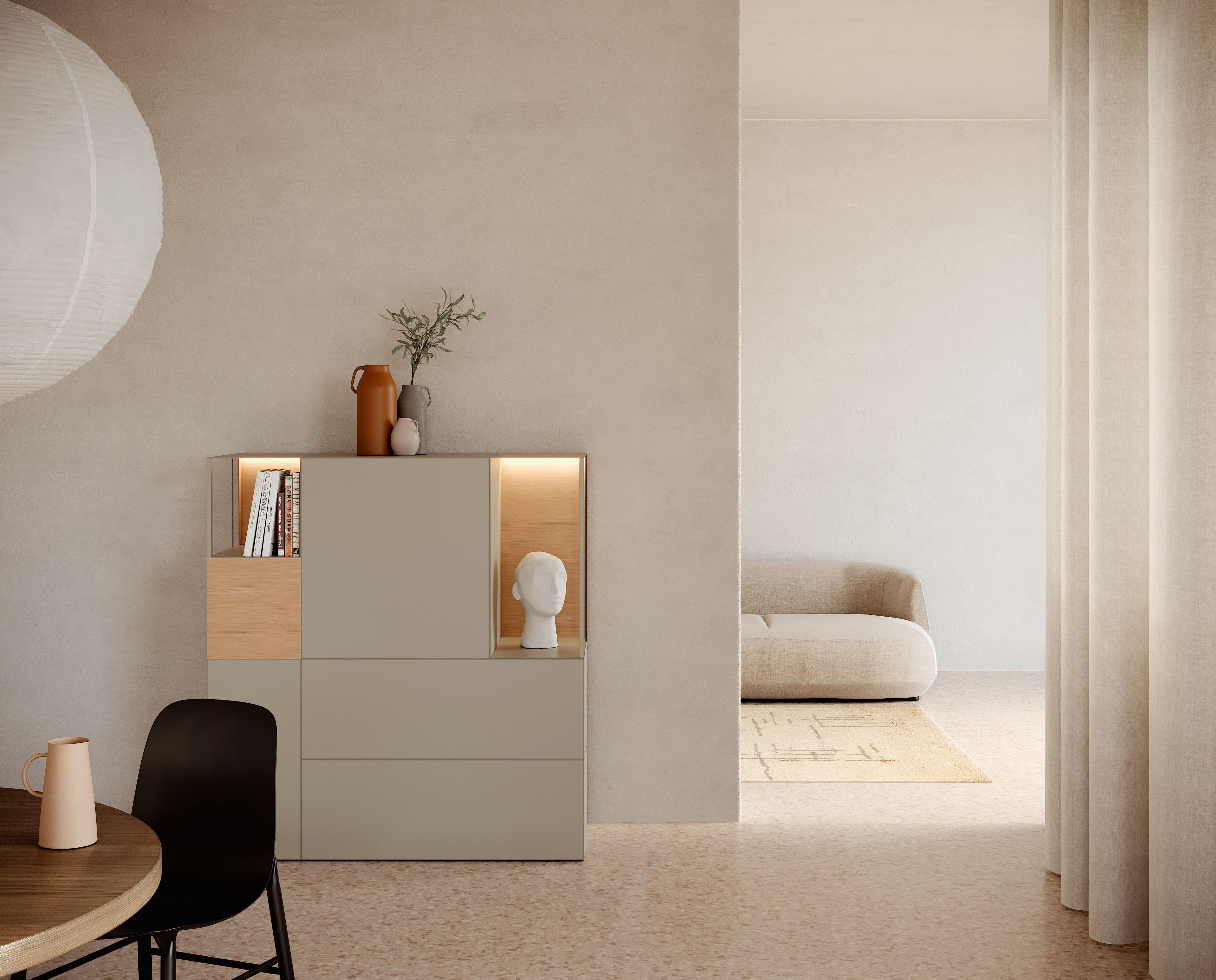 Деревянный шкаф со встроенным освещением Kristalia Avenue ARCH-00031009 - Вид №4