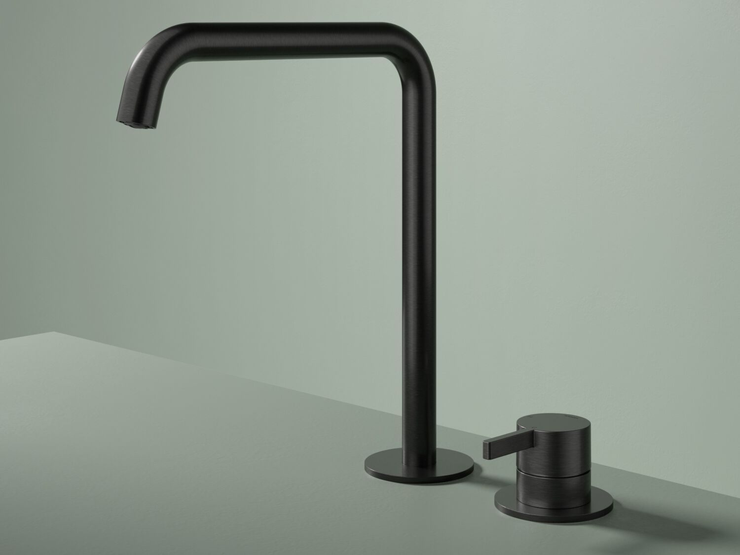 Латунь 2 отверстия высокий смеситель для раковины Hotbath Ace ARCH-00010239 - Вид №1