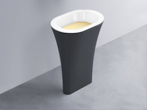 AMLA65-BL+AMPILO-CN+AMCOLO-BA Раковина Amedeo Ovale отдельностоящая cielo Enjoy + Amedeo