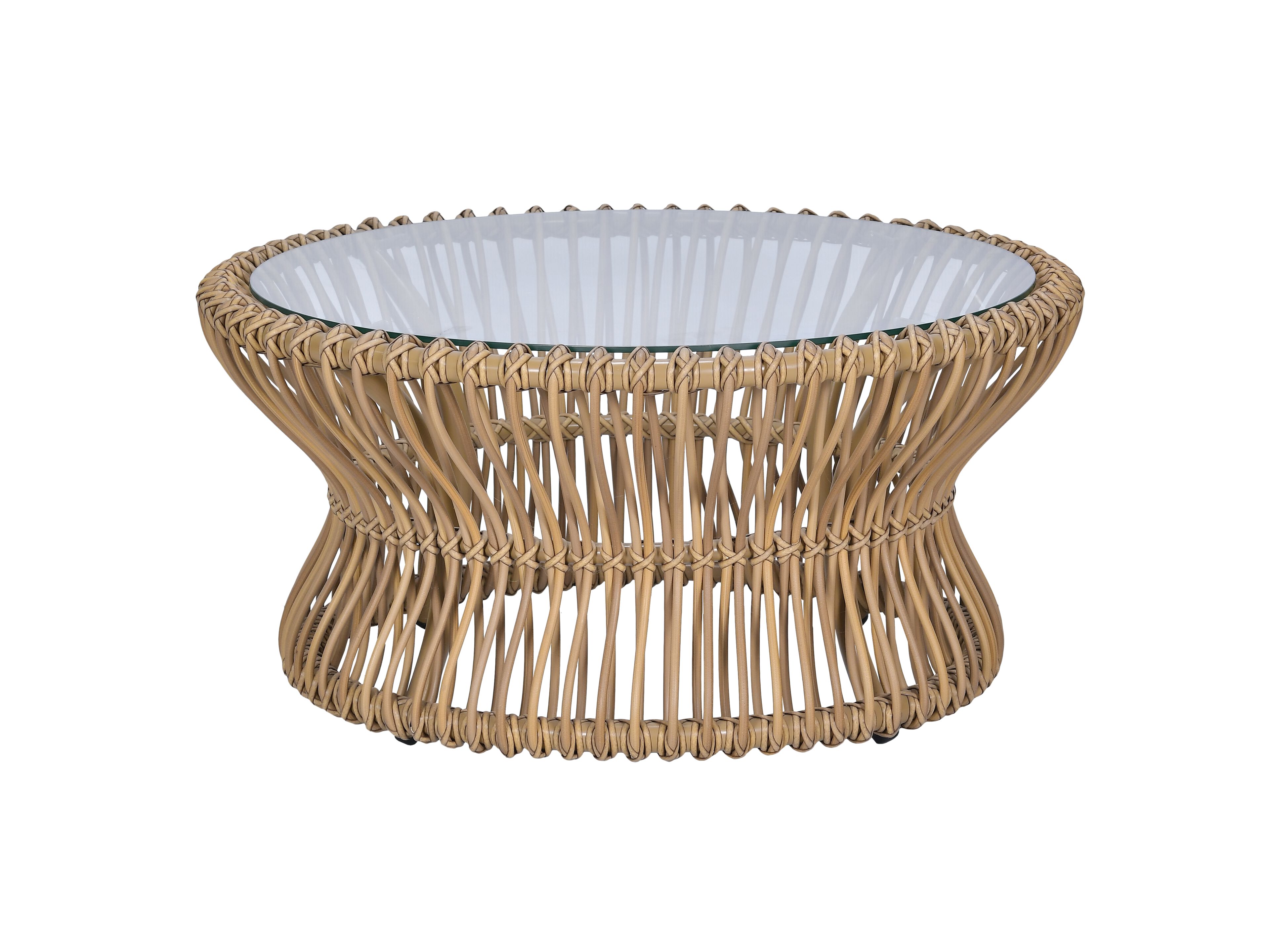 Круглый деревянный и стеклянный садовый журнальный столик cbdesign Capriccio ARCH-00140644 - Вид №17