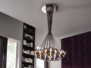 Металлический подвесной светильник из боросиликатного стекла