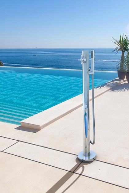 Inoxstyle Открытый душ из нержавеющей стали с ручным душем Telefono 04023 - Вид №2