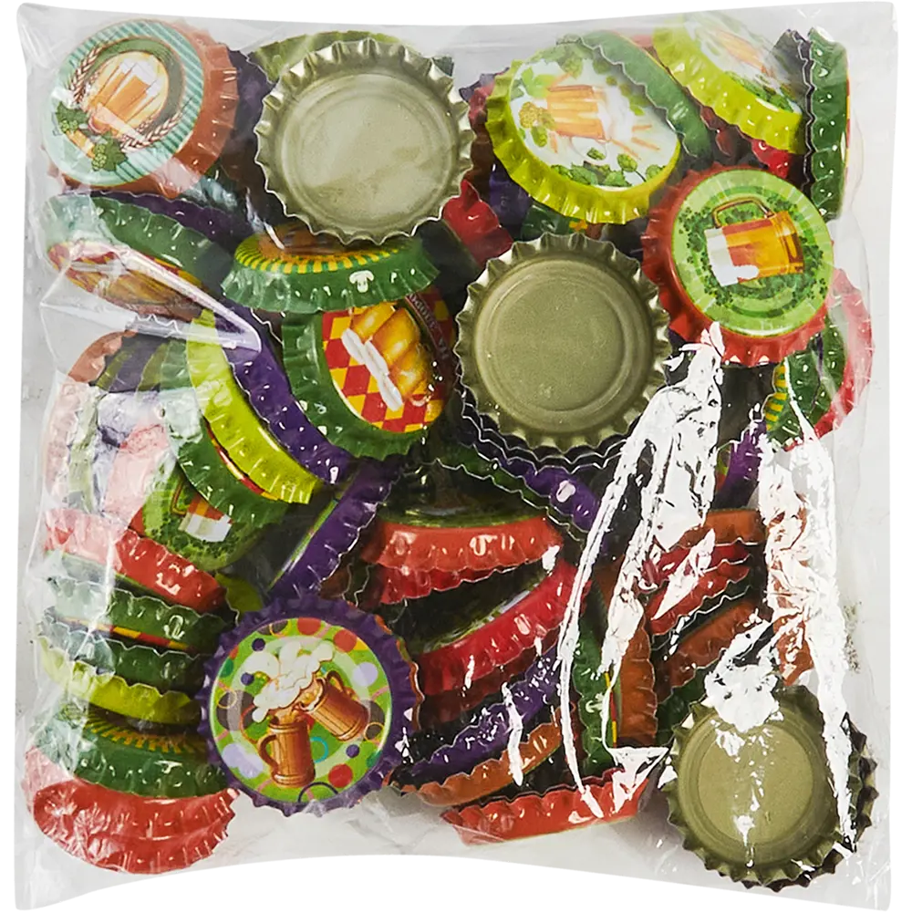 Santreyd Кронен-пробки для пивных бутылок, 100 шт - стальные, зеленые 88451867