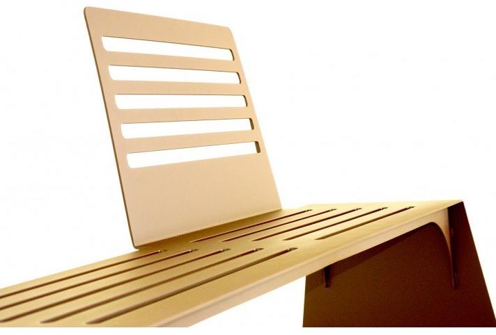 TrackDesign Скамья Corten ™ со спинкой Cut Osp05011 - Вид №3