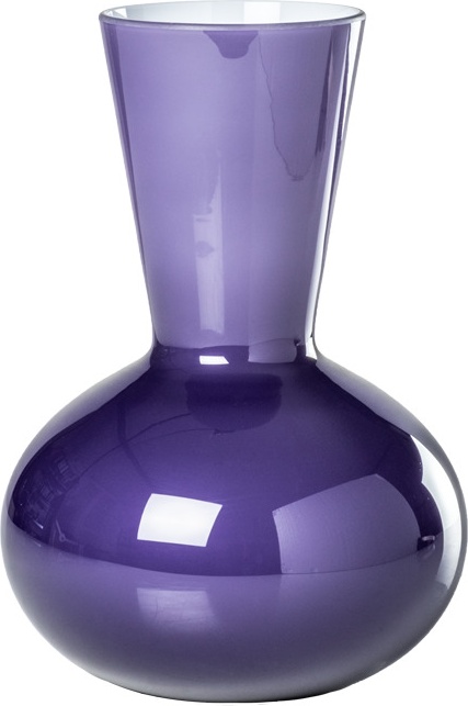 10640949 VENINI Ваза Venini "Идрия" 23х16,5см (индиго, белая) Стекло 