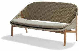 TRIBÙ 2-местный садовый диван из ткани tricord® и тика Elio 02508