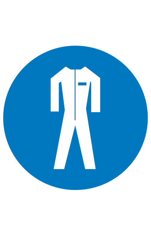 68507 Знак "Работать в защитной одежде"  Предписывающие знаки размер 100 х 100 мм Спецодежда 