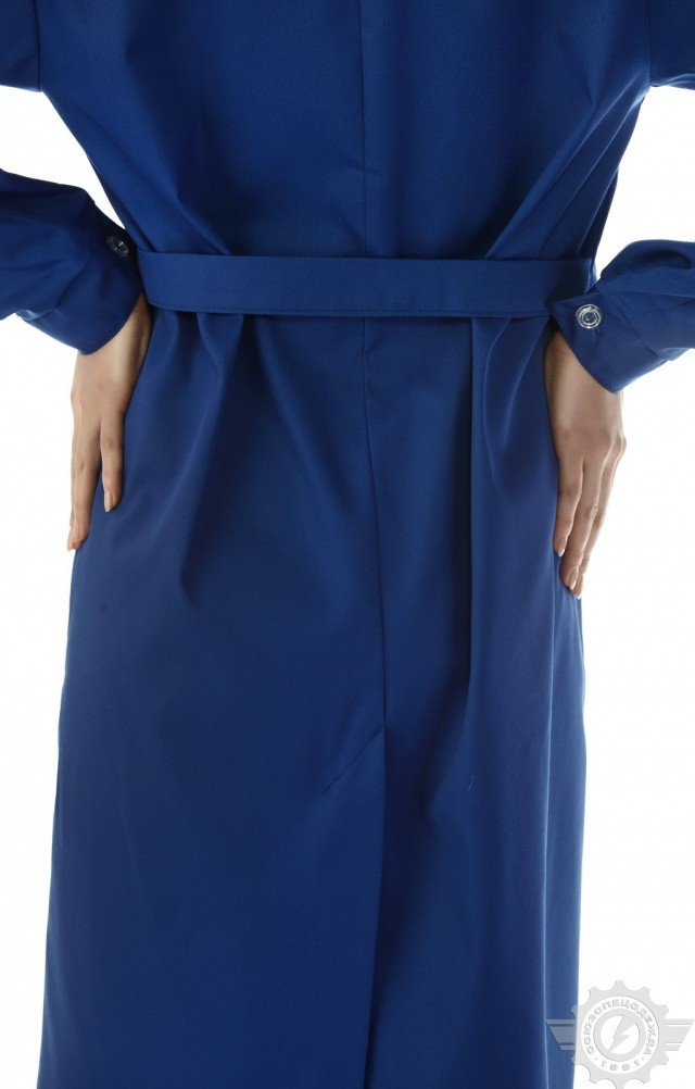 65725 Халат "Мастерица" женский василек с темно-синим  Одежда для обслуживающего персонала  размер 60-62/158-164 Спецодежда  - Вид №9