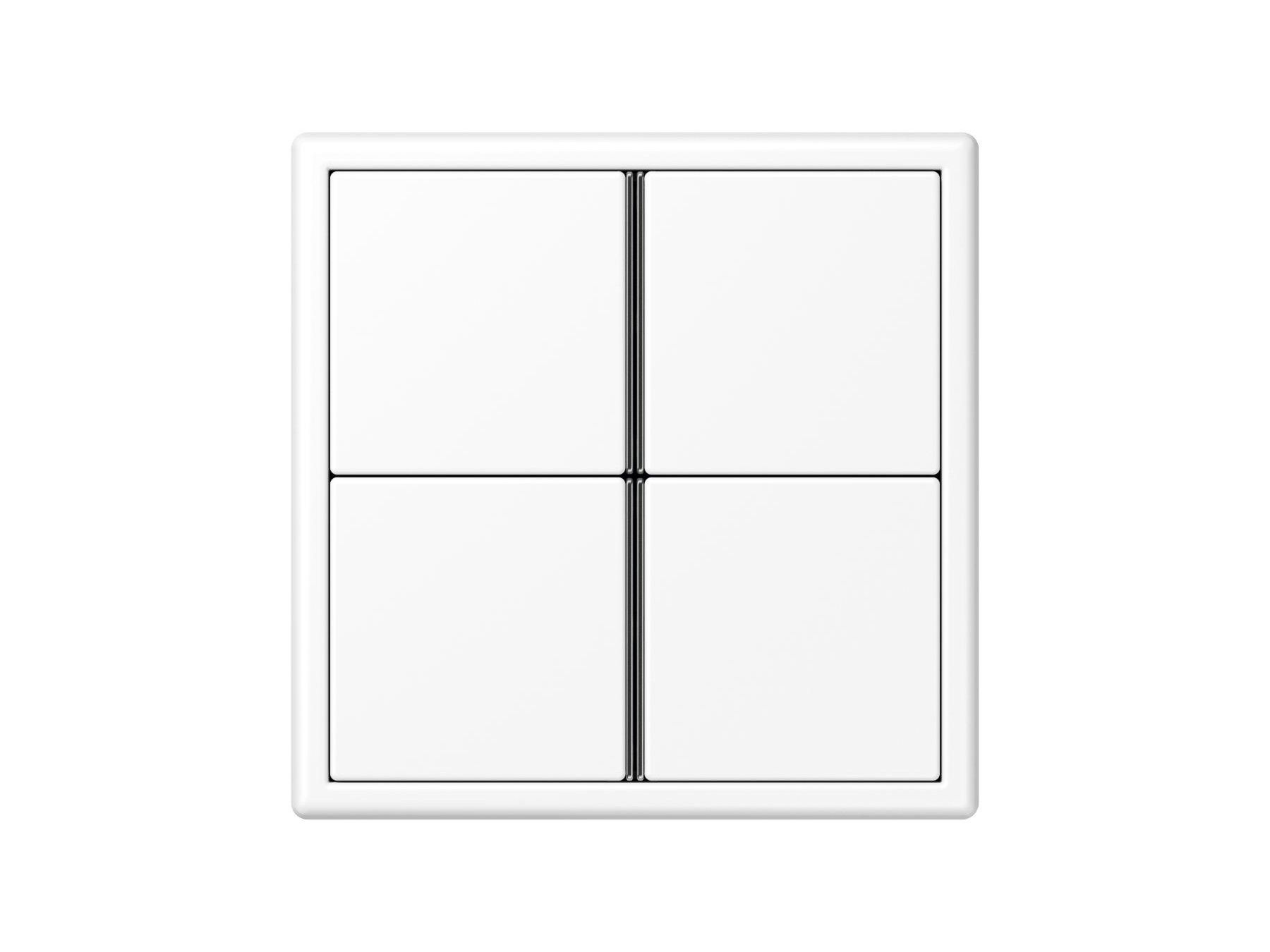 Матовый альпийский белый четырехъядерный переключатель F40 JUNG ARCH-00022975 - Вид №1