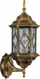 Уличный светильник настенный 43х20х16,5 см черное золото "Сорренто" 11343 FERON ПОД СТАРИНУ, ФОНАРЬ 00-3955927 Золото