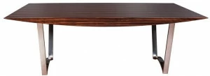 Stylish Club Прямоугольный обеденный стол из нержавеющей стали и дерева Oceanus Scf.o11