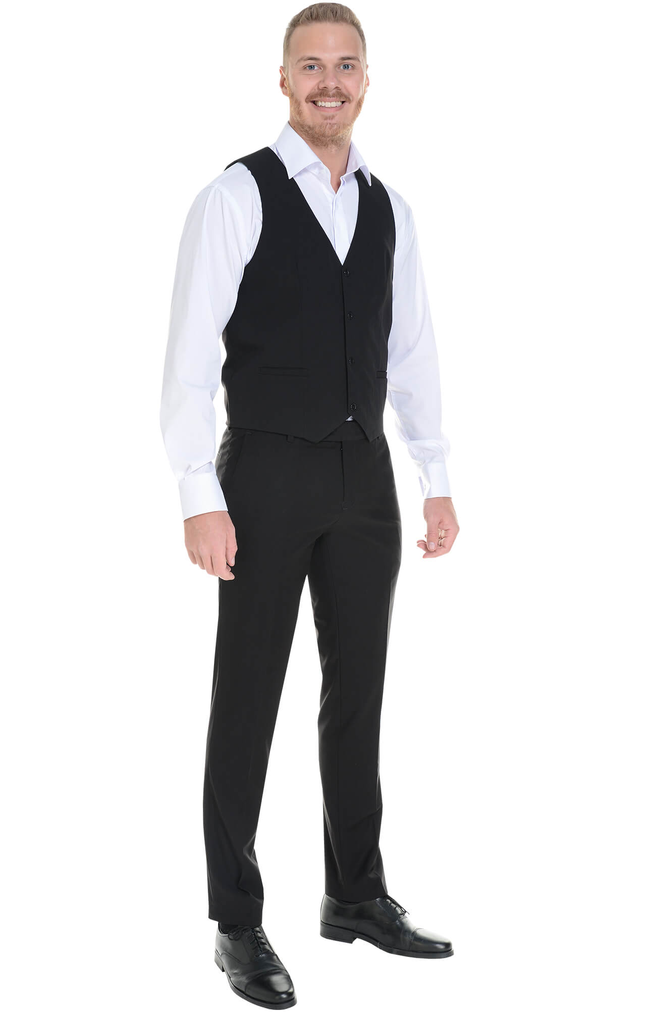 62870 Жилет  мужской BLACK El-Risto  Одежда для официантов  размер 56  - Вид №4