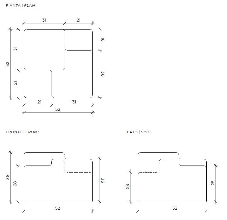 Бетонный журнальный столик Mogg MATRIX ARCH-00036535 - Вид №13