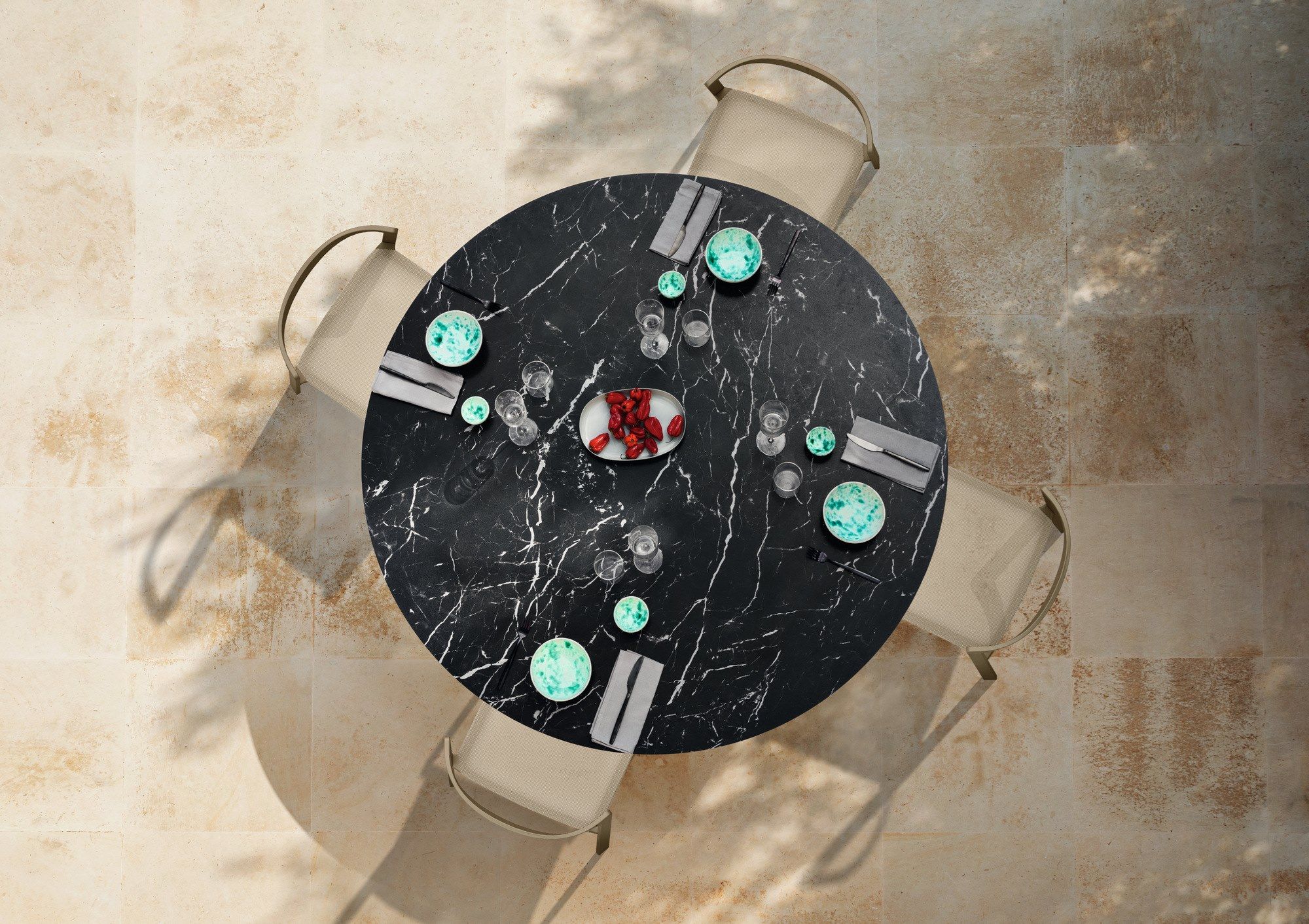 Алюминиевый штабелируемый садовый стул с порошковым покрытием MY YOUR Push ARCH-00111518 - Вид №9