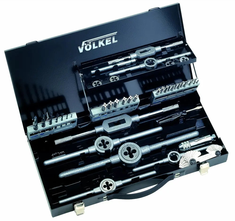 91566527 Набор метчиков и плашек Volkel 49151, 43 шт STLM-0845463