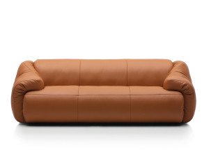 3-местный кожаный диван