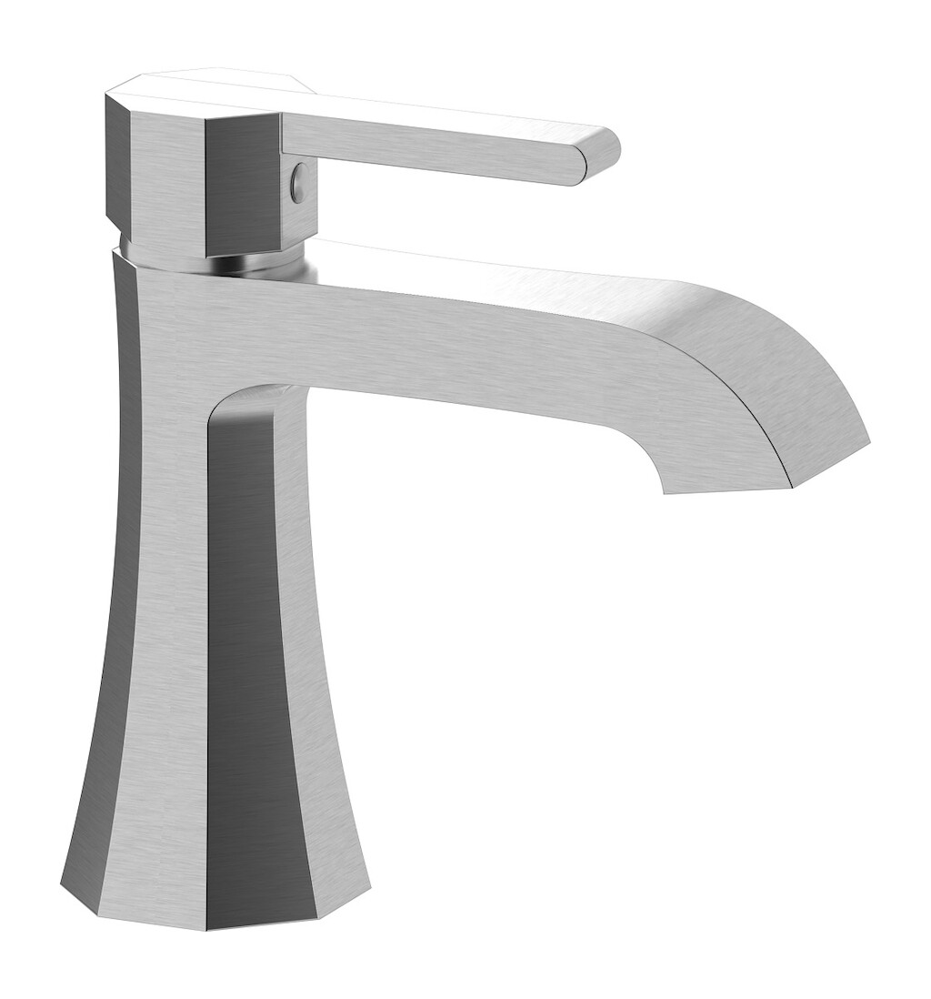 Смеситель для раковины на 1 отверстие в комплекте с донным клапаном WE ARE IB bl200ss Brushed Nickel Belmondo 