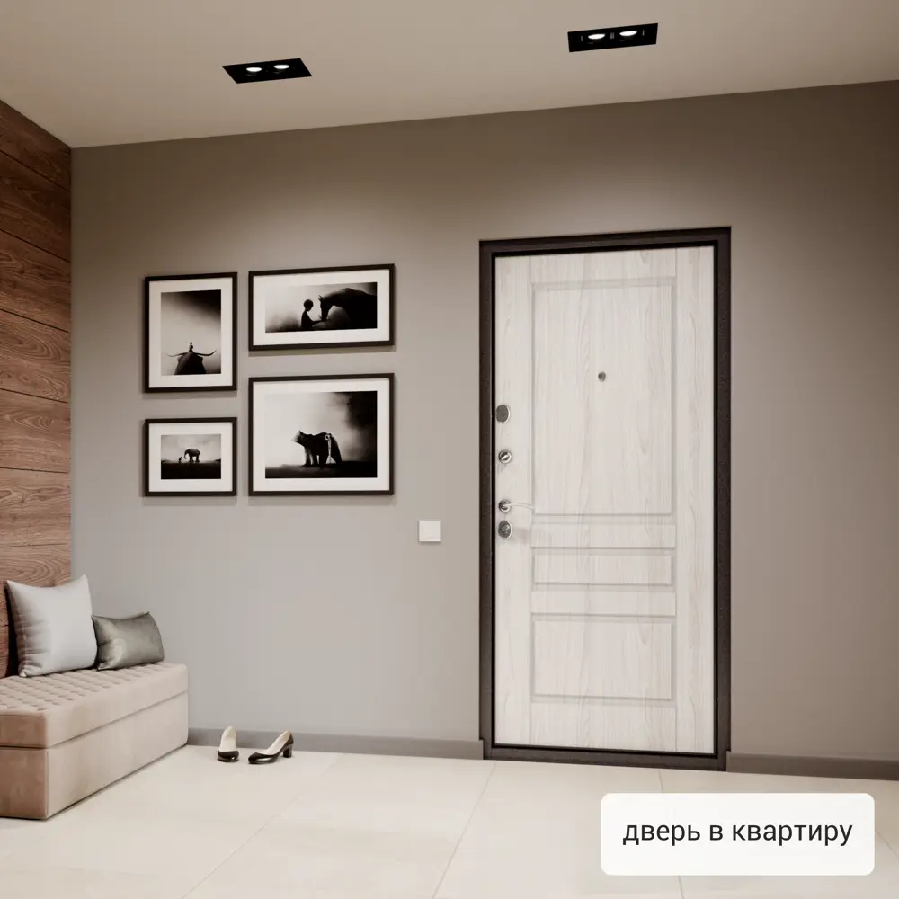 Дверь входная металлическая Страйд, 950 мм, правая, цвет летиция айс TOREX STLM-2169535 - Вид №13