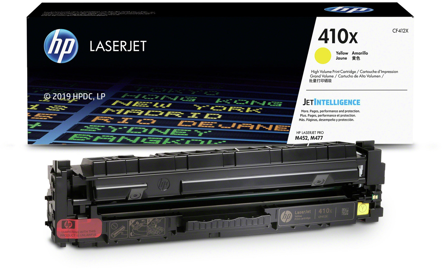 CF412X 410x high yield yellow original laserjet toner cartridge HP Santreyd  - Вид №3