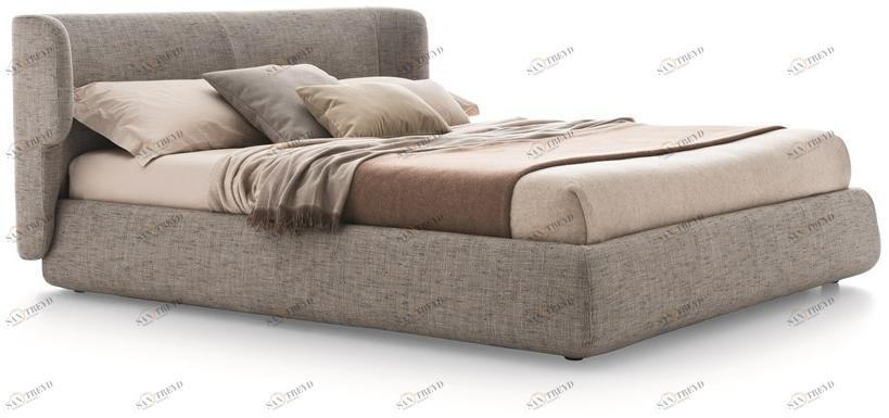 Ditre Italia Двуспальная кровать из ткани с мягким изголовьем Claire sun-id-1448313