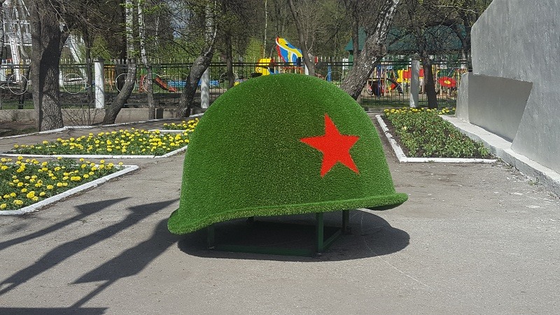 KASK01.01.01-AO.DP КАСКА солдата, арт-объект, скамья парковая LAB.Space 