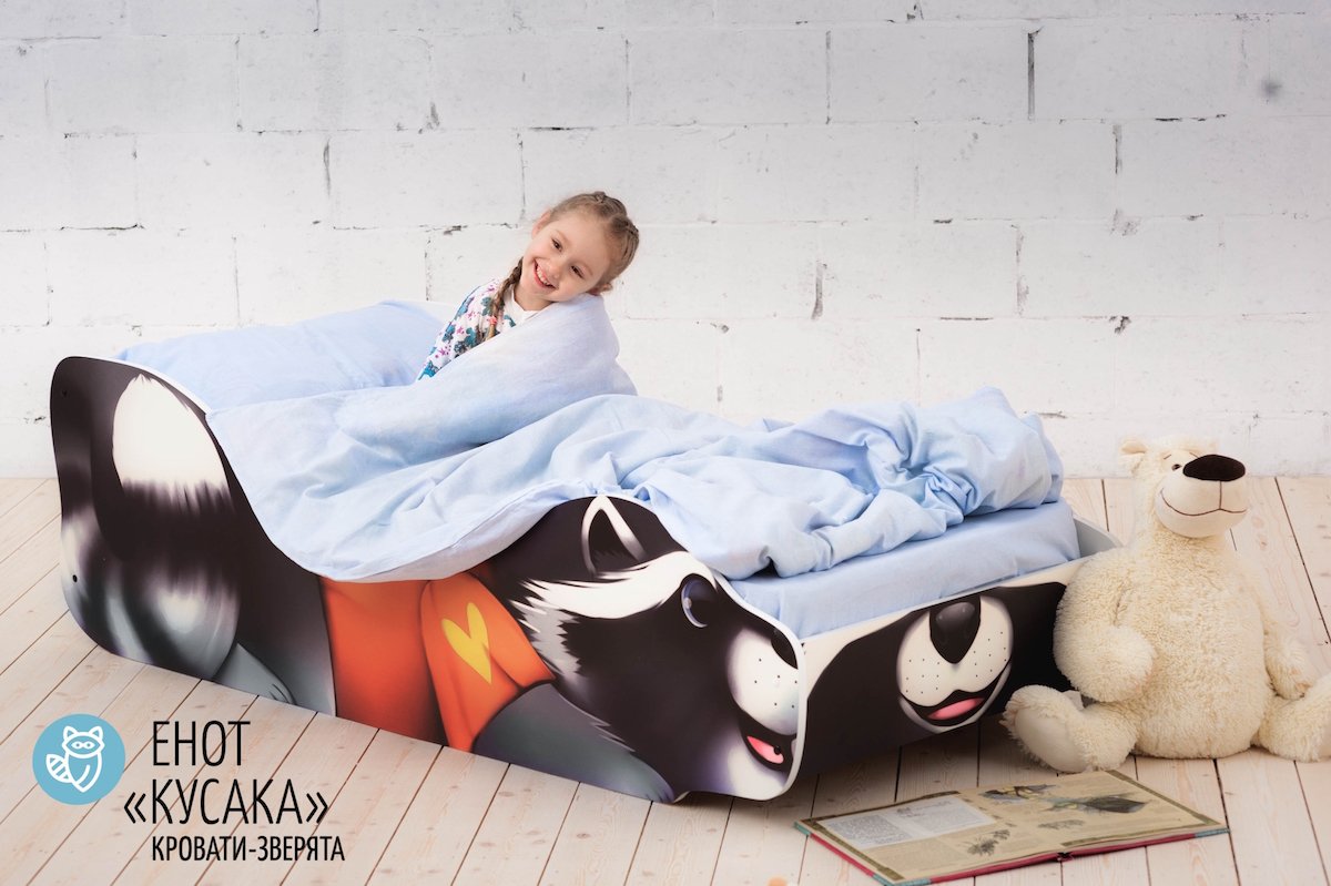 Детская кровать "Енот Кусака" БЕЛЬМАРКО  326770 Черный Santreyd  - Вид №3