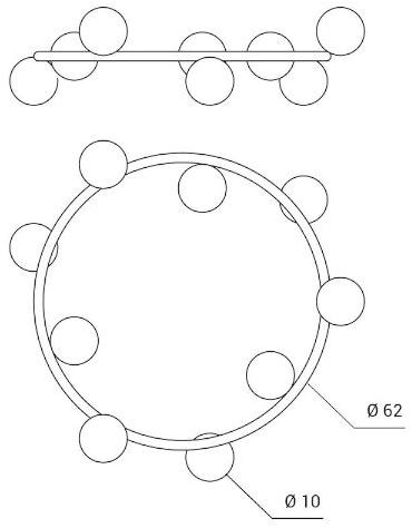 Miloox Подвесной светильник из металла и опалового стекла Pomì 1744.102 - Вид №2