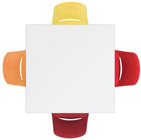 arper Квадратный стол Nuur sun-id-1359527 - Вид №1